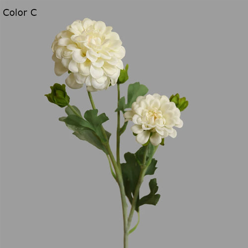 Realistic oriental chrysanthemum artificial flowers for wedding decoration - vue 7 sur 8