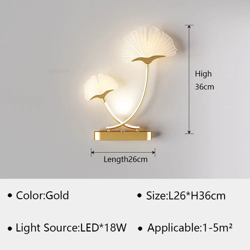Modern LED wall light for elegant interior decor - vue 18 sur 21