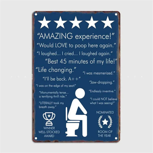 retro metal sign for fun wall decor - vue 17 sur 38