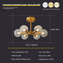 Nordic white glass chandelier for indoor lighting