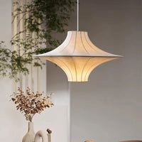 Wabi sabi design silk pendant light for interior decor