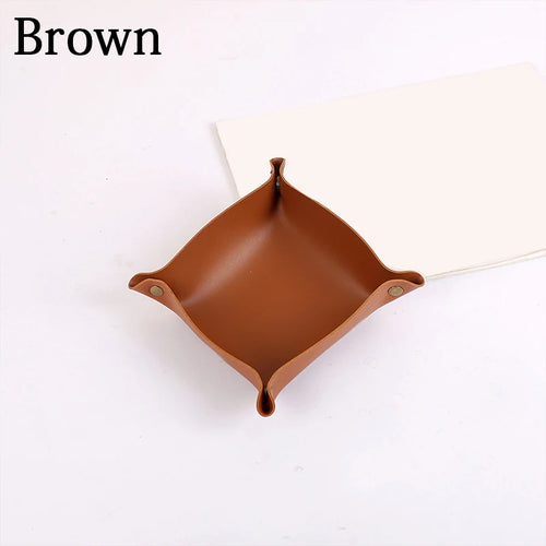 Nordic leather storage tray versatile desk organiser - vue 14 sur 16