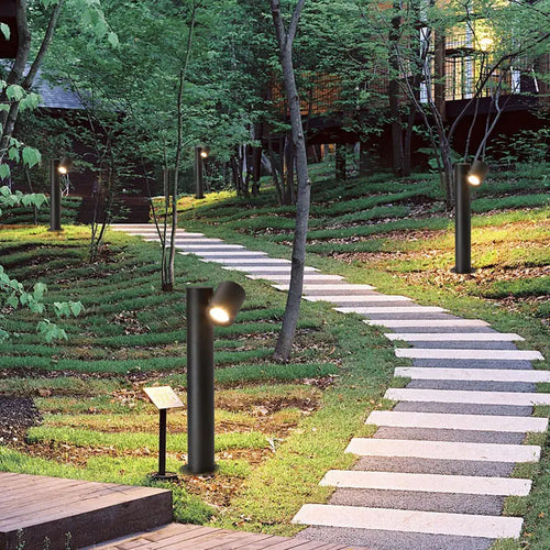 Waterproof outdoor LED rotating lamp for garden and park - vue 3 sur 7