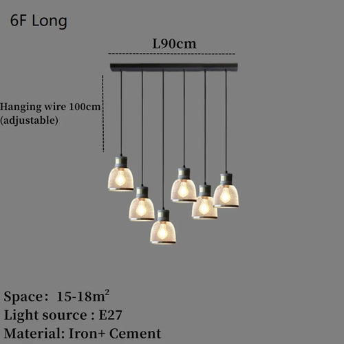 Concrete and iron pendant light - vue 24 sur 29