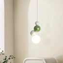 Round metal pendant light for children's bedroom