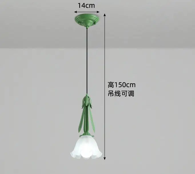 Glass chandelier for modern pendant lighting
