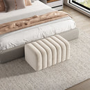 Nordic velvet bench soft and elegant footrest