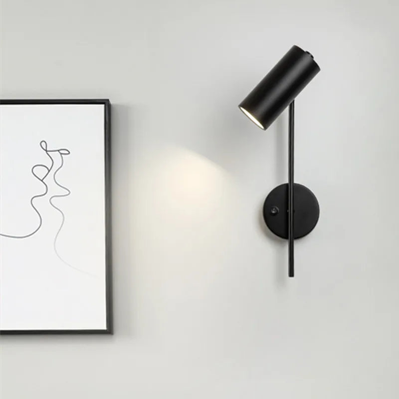 Modern rotatable LED wall lamp for living room, bedroom and hallway - vue 5 sur 10