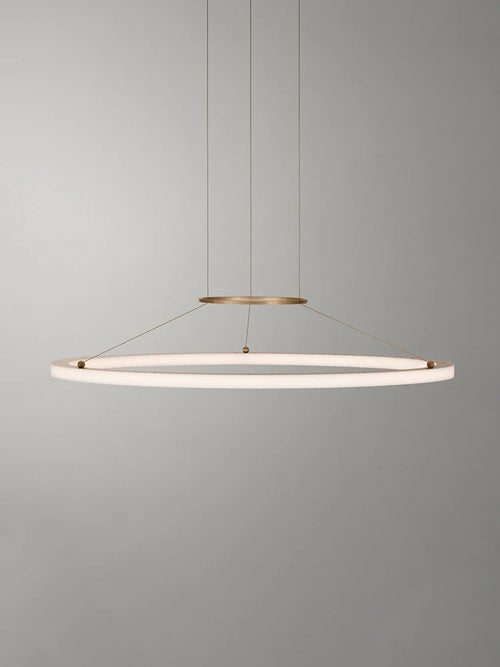 Minimalist circular pendant light for creative modern interior - vue 3 sur 8