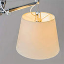 Fabric lampshade chandelier for restaurant, office, bar and public spaces