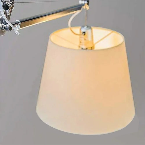 Fabric lampshade chandelier for restaurant, office, bar and public spaces - vue 5 sur 7