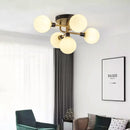 Designer glass LED ceiling light for indoor decor