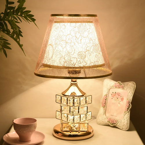 Modern crystal table lamp for luxury interior decoration - vue 6 sur 10