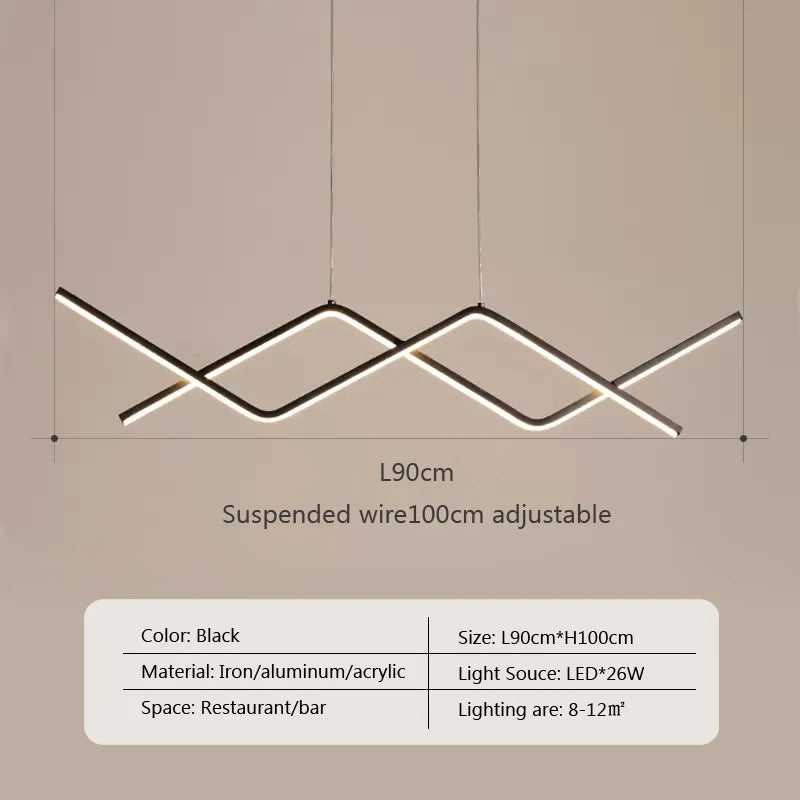 lustre moderne à led avec télécommande pour intérieur élégant