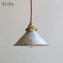 Retro brass pendant light in American country style for interior decor
