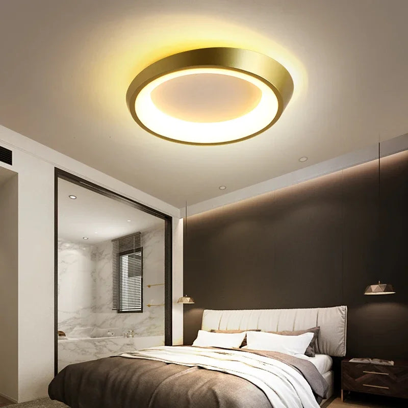 Round LED ceiling light nordic style for modern interiors