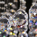 Square crystal flush mount LED chandelier for luxury living room