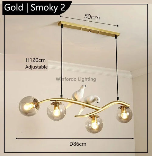 Modern Scandinavian bird pendant light decorative winfordo - vue 14 sur 18