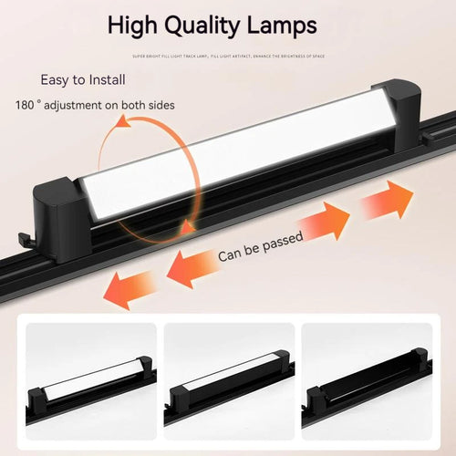 Designer rail ceiling light for indoor and modern lighting - vue 4 sur 28