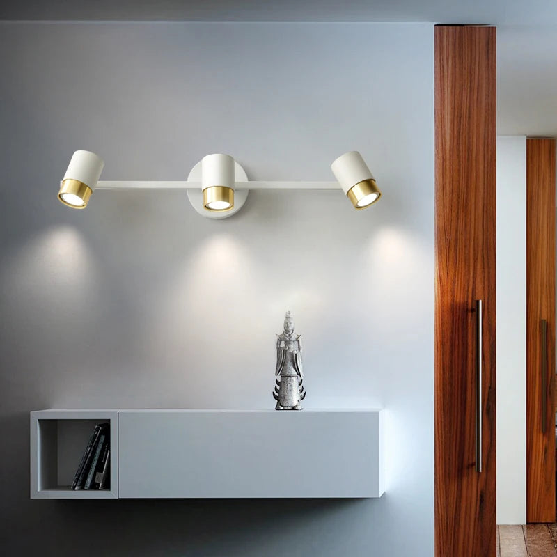 3-head indoor LED wall light