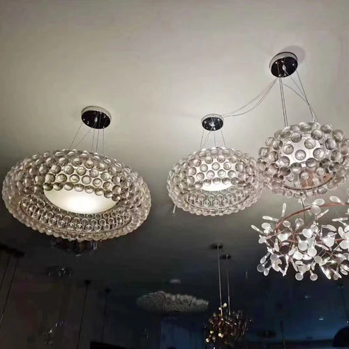 Modern nordic round pendant light for contemporary spaces - vue 6 sur 6