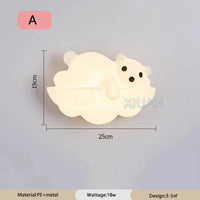Decorative polar bear wall light ideal for indoor use