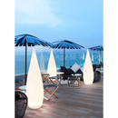 Waterproof solar garden floor lamp with water drop shape