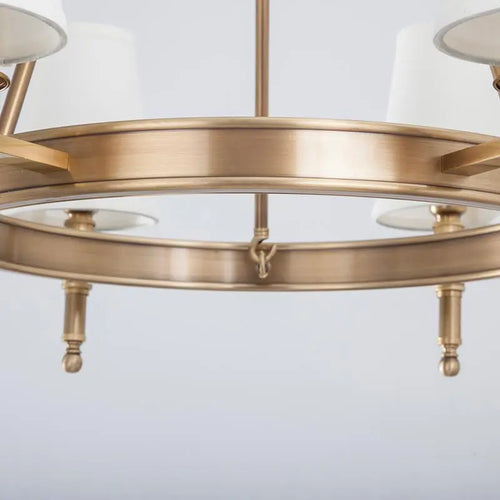 Modern chandelier in real copper and bronze - vue 6 sur 5