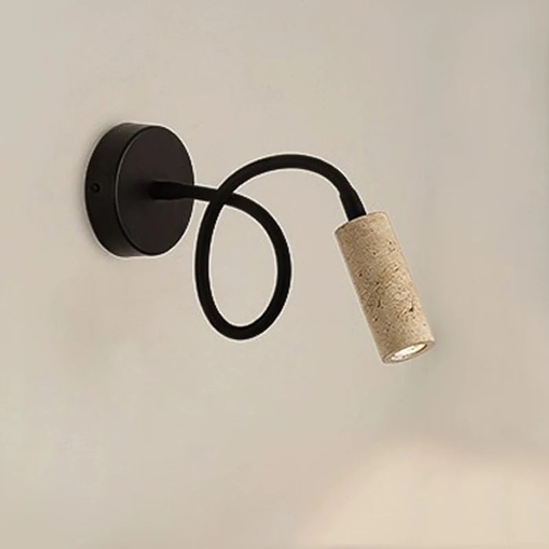 Nordic marble wall light with creative design for reading and decoration