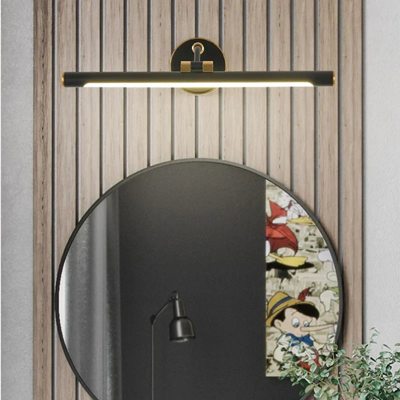 modern led mirror minimalist lighting retractable interior
