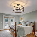 Black metal chandelier for versatile indoor lighting