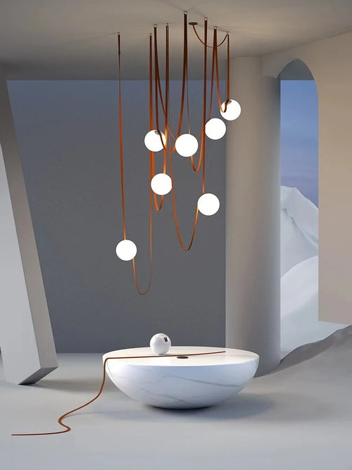 Italian designer pendant light for a minimalist, elegant interior - vue 2 sur 9