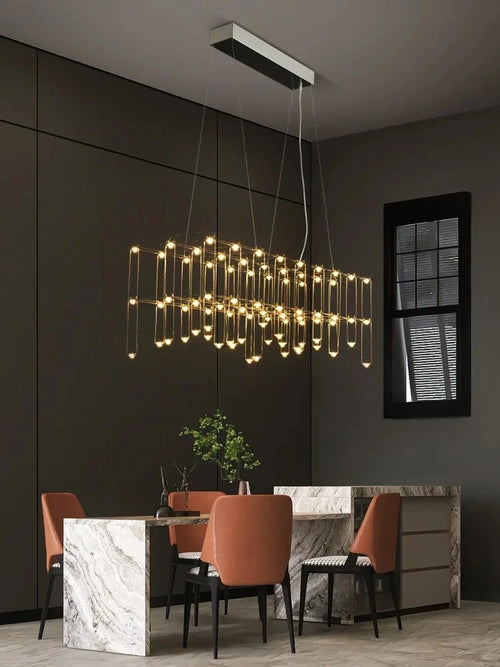 Creative postmodern LED chandelier for bar and reception - vue 2 sur 8