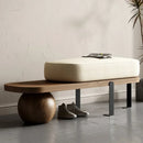 multifunctional solid wood bench for stylish interior