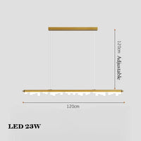 Modern minimalist black gold chandelier for interior decoration