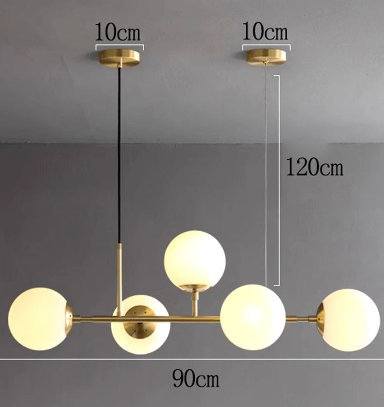 Modern LED chandelier for indoor suspended lighting