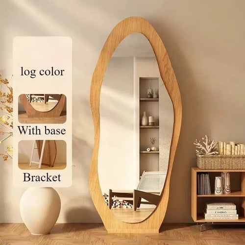 Decorative standing mirror for makeup and interior