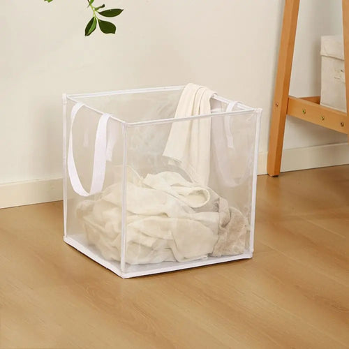 panier à linge pliable grande capacité avec poignées - vue 11 sur 12