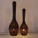 Wabi sabi bamboo floor lamp for unique interior decor