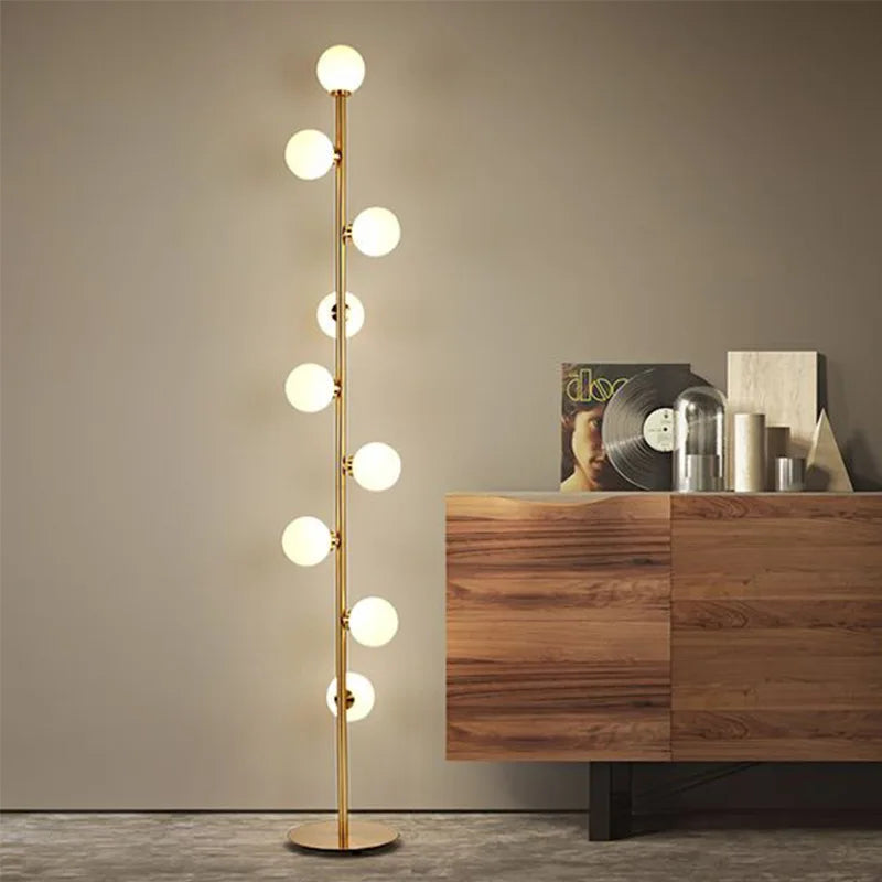 Nordic glass ball floor lamp for indoor decoration