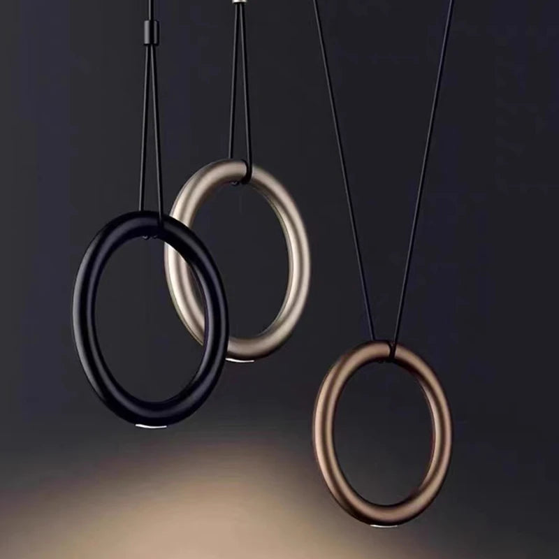 Adjustable ring pendant light 4000k