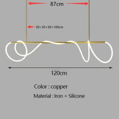 Nordic designer LED dimmable chandelier for indoor use - vue 13 sur 25
