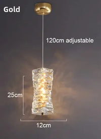 Modern crystal wall light with LED for indoor use