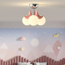 Moon-shaped ceiling light for modern and cosy children's room