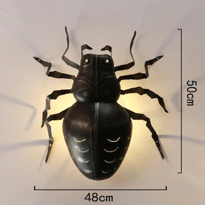 Creative insect wall light for interior decoration - vue 7 sur 11