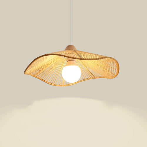 Wabi-sabi hemp rope pendant chandelier - vue 2 sur 24