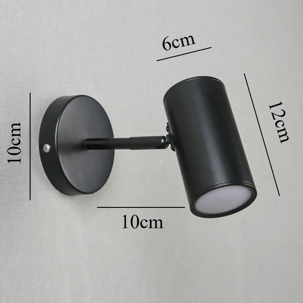 Modern nordic wall light with adjustable angle for indoor lighting
