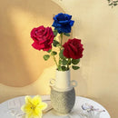 Artificial pink roses for elegant and modern home decoration