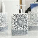 bohemian style ceramic lotion bottle for bathroom