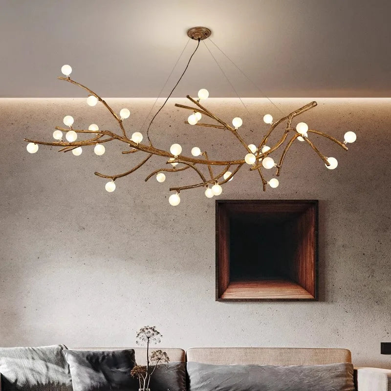 Modern design LED branch chandelier - vue 3 sur 15